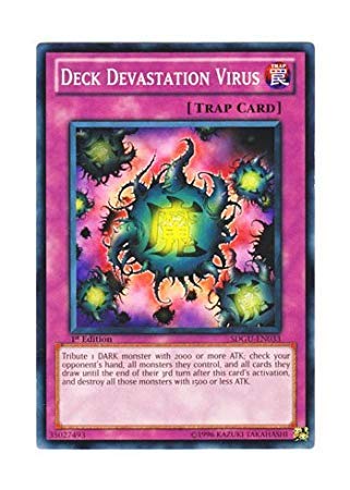 Amazon.co.jp: 遊戯王 英語版 SDGU-EN033 Deck Devastation Virus 魔の